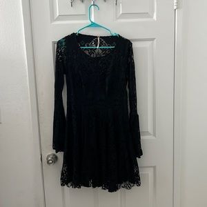 Black Lace Free People Dress